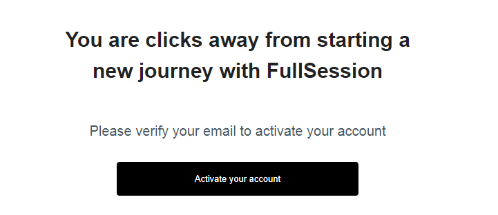 fullsession account activation