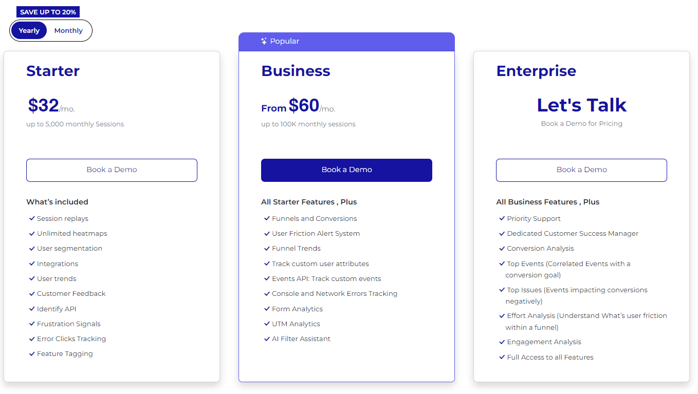 FullSession Pricing