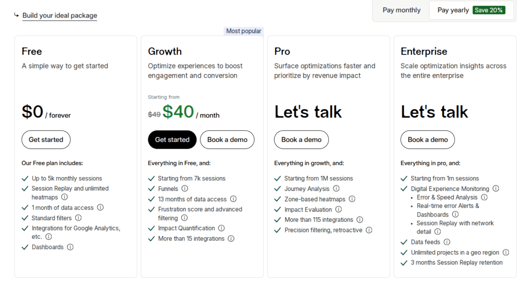 Contentsquare pricing