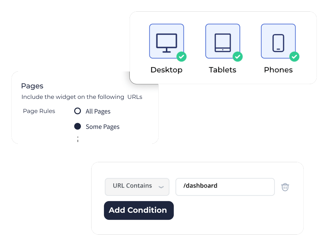 Target your feedback based on Device or Specific Pages